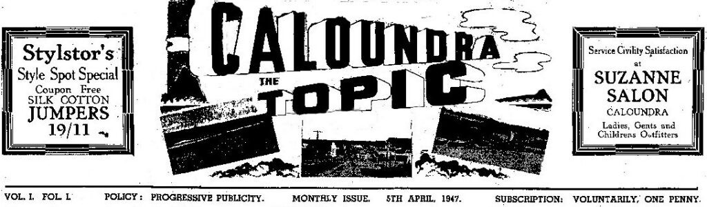 Caloundra The Topic newspaper masthead